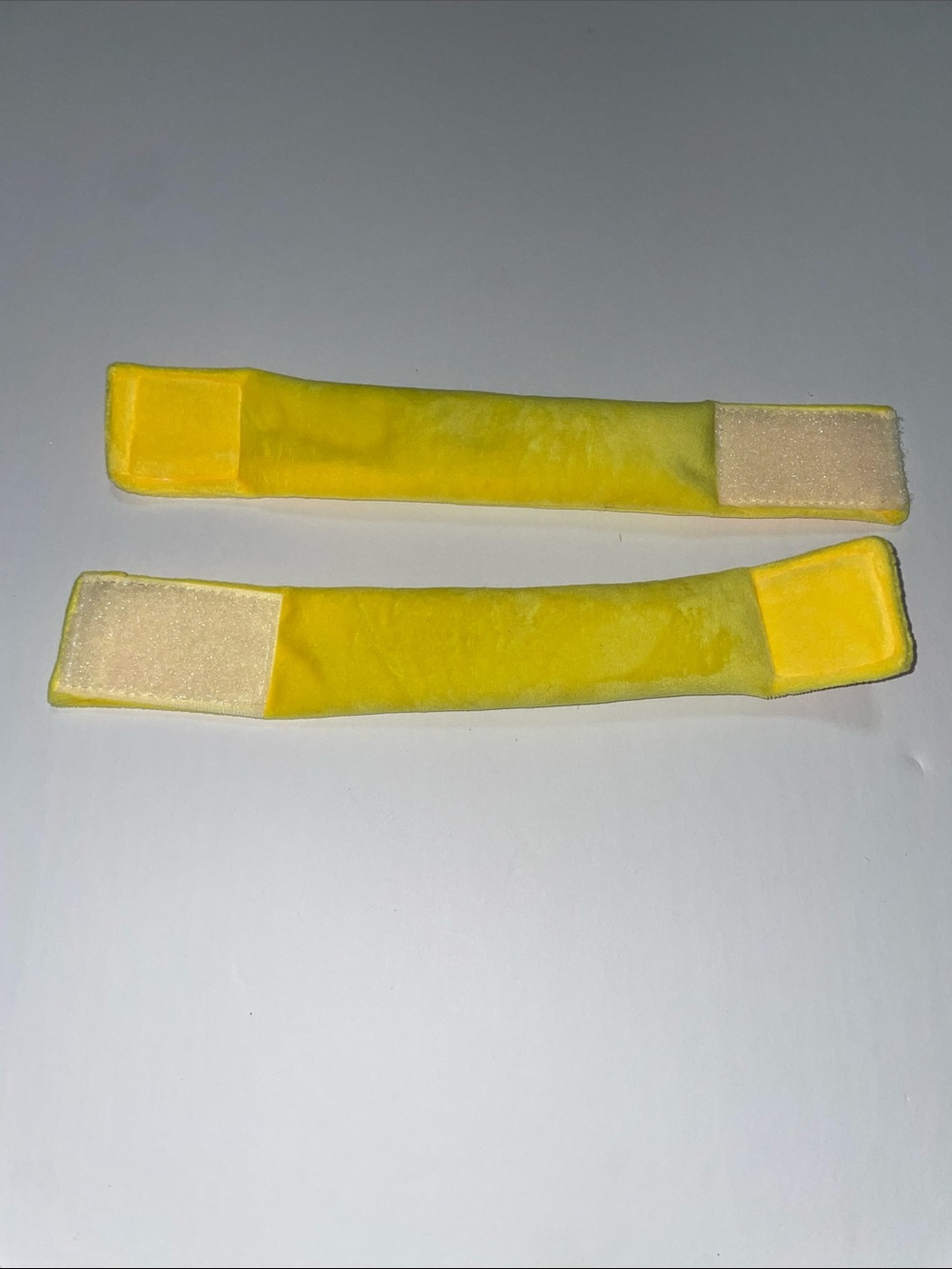 Bright Yellow Velvet sensory weighted Bracelets - Picture 3 of 6